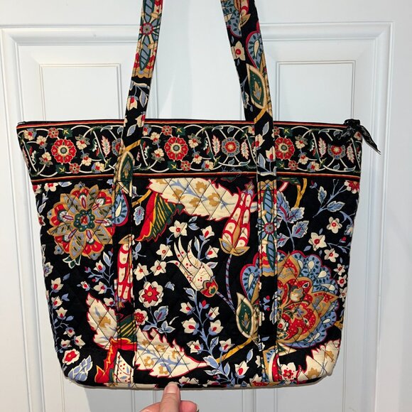 Villager Tote in "Versailles" by Vera Bradley - Picture 1 of 11